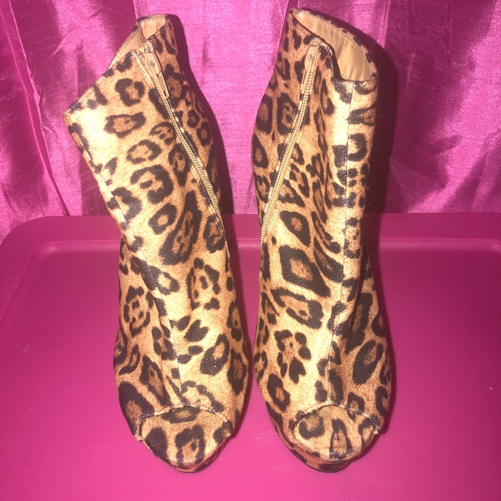 Cheetah Print Wedge heels